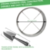 Picture of Practicool Garden Potting Mix Sieve - Stainless Steel Riddle - Soil sifting pan - with 8 Filter mesh Sizes - 2,3,4,6,7,9,11,12 mm and Bonus Spade