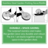 Picture of Practicool Garden Potting Mix Sieve - Stainless Steel Riddle - Soil sifting pan - with 8 Filter mesh Sizes - 2,3,4,6,7,9,11,12 mm and Bonus Spade