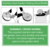 Picture of Practicool Stainless Steel Garden Potting Sieve/Riddle - with 4 interchangeable mesh sizes - 3,6,9,12mm and bonus spade